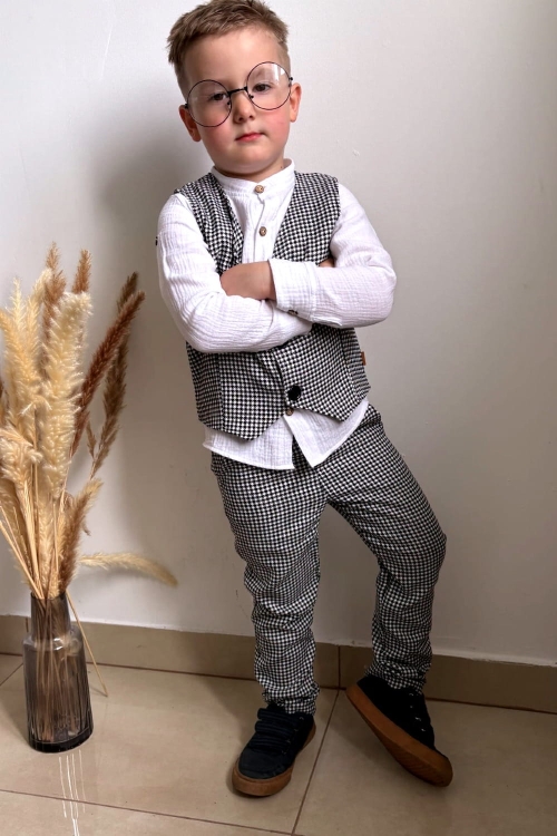 JACK czarno-biały  kamizelka i spodnie eleganckie.jpg