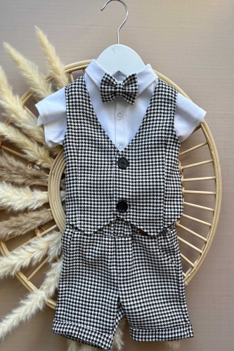 elegancki zestaw letnie w pepitkę na chrzest.jpg