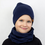 Czapka bawełniana ALEX granatowa dla chłopca